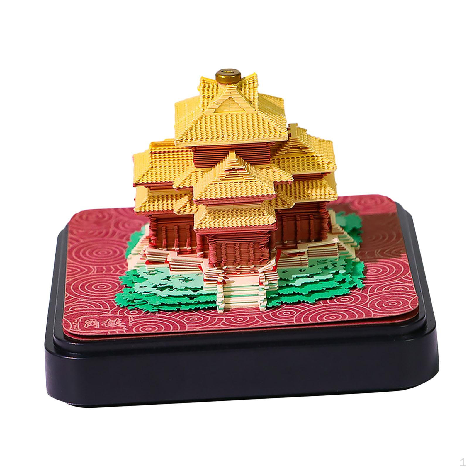 

Миниатюрный 3D-календарь из бумаги для домашнего и офисного декора 2025 EnglishCalendar