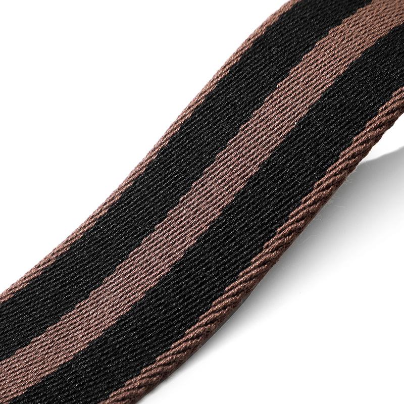 F-97 Color Block Stripe Wide Canvas Shoulder Strap for Bag Modification