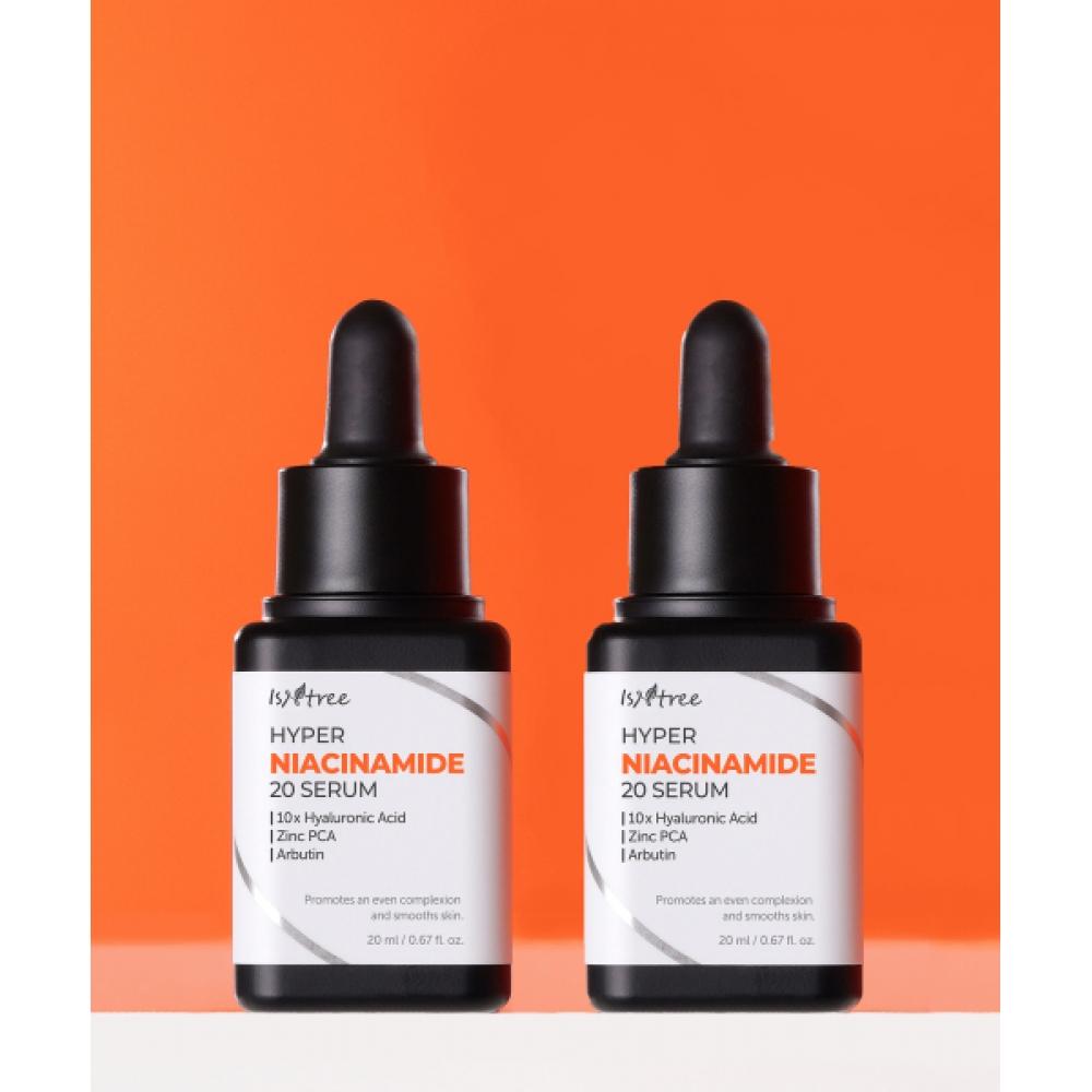 Isntree [2pack] Hyper Niacinamide 20 Serum 20ml  + Yam Milk Cleanser 3ml Free none
