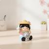 Hui'an Female Woman Figurine Miniature Cartoon Collectible Desk Ornament for Journeyers,