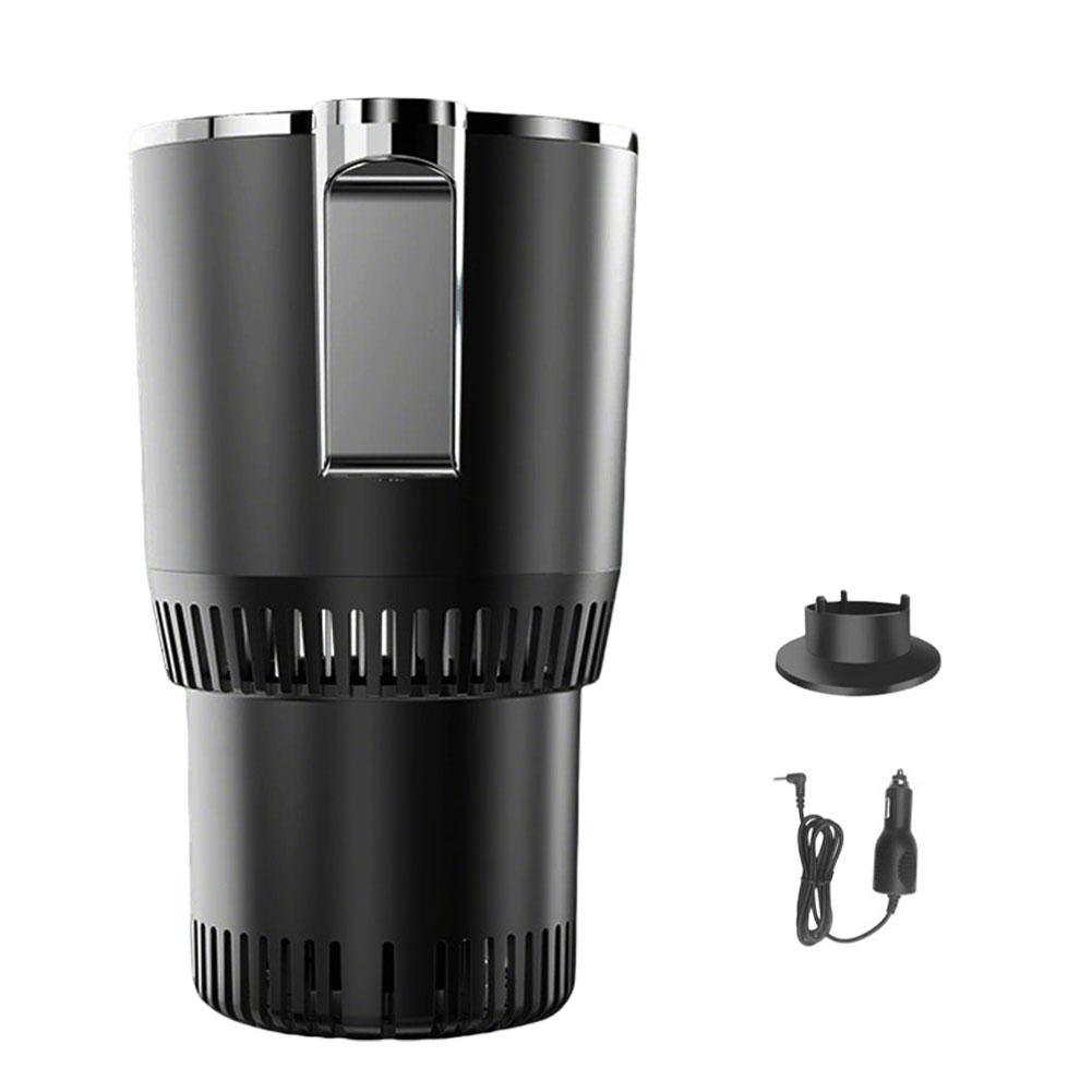 Car Heating and Cooling Cup 12V With Built-in Cup Holder Display Screen One Click Switch For Car Home Beverage Bottle Thermos