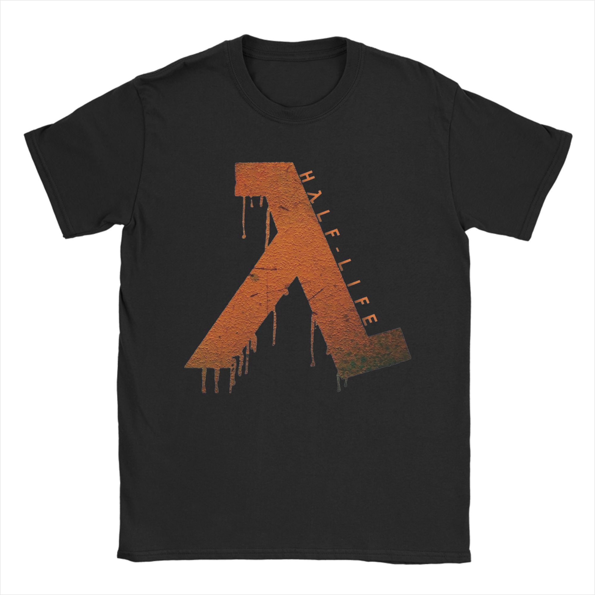 

Футболка ужасов Half Life Мужские хлопковые топы Мода Круглый вырез Короткий рукав 4XL