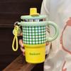 Creative Outdoor Insulated Mug Cute Drinking Straw Cup Drinkware Cold Beverages Cups  Travel