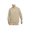 Nike Logo Embroidered Outdoor Casual Sports Crew Neck Long Sleeve T-Shirt Men Tops Khaki DR7754-247