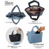 Snoopy Tote 8437 [Rootote] Women's Bag, Small, Self-Standing, Lightweight, IP.Deli.Poly.Peanuts-0F (03 Sax)