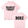 Khamzat Chimaev Logo Double Sided Print T-shirts Men Women Fashion Casual Oversized T Shirts Men's Hip Hop Vintage Streetwear