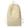 Schoolbag Versatile Large Capacity School Bag Female Junior High School Student College Student Backpack Solid Color Travel Backpack Junior 