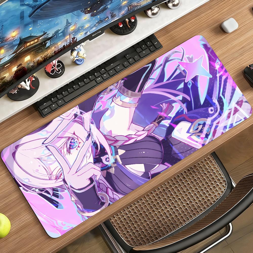 Tapis de Souris Genshin Impact Citlali Caoutchouc Antidérapant Gamer Équilibre Tapis pour Ordinateur Décoration Deskmat Ordinateur Portable Bureau Grand