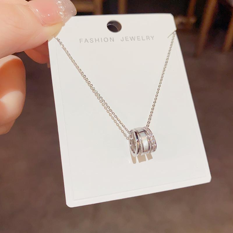 Internet Celebrity Fashion Simple Temperament Light Luxury Ring, Necklace High Sense Versatile Celebrity Style Collarbone Chain Sweater Chain