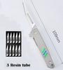 NEW NO11 Replaceable Blades Scalpel Folding Knife Quick Open Bottle Opener Keychain EDC Folding Knife 10 Blade Free Useful Tool