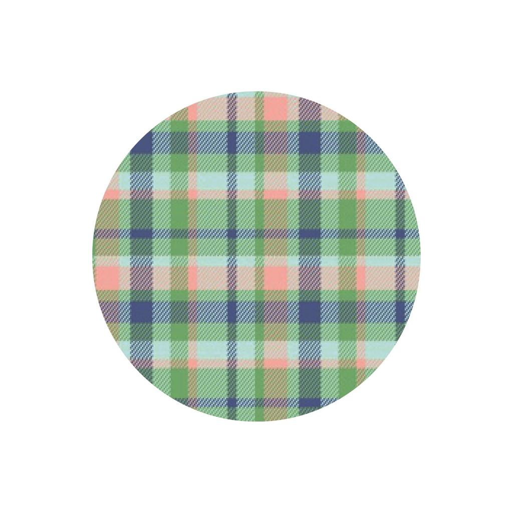 Maruwa Boeki Authentic Leisure Sheet Green Pink Check L 4009107-02