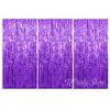 3Pcs Silver Foil Fringe Curtains 10 Colors Metallic Rose Gold Tinsel Streamer Curtains for Birthday Wedding Party Backdrop Decor