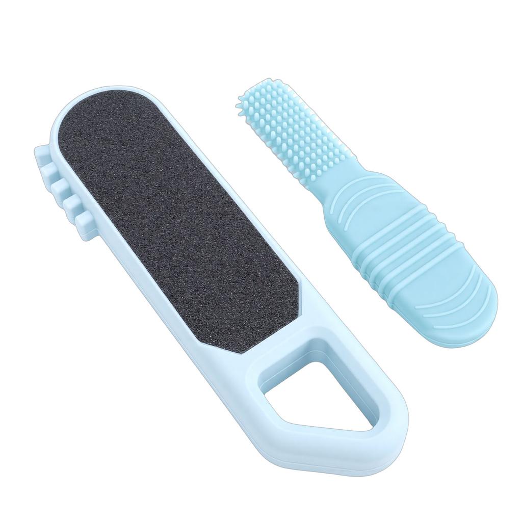 3 in 1 Foot File Toe Cleaner Foot Scrubber Heel Scraper Callus Remover for Wet Dry Dead Skin Removal Exfoliating