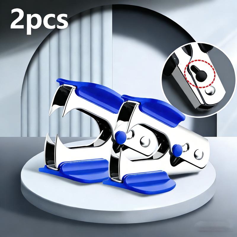 Labor Saving Staple Remover Set with Safety Lock for Office School Paper Organizer Convenient Tool