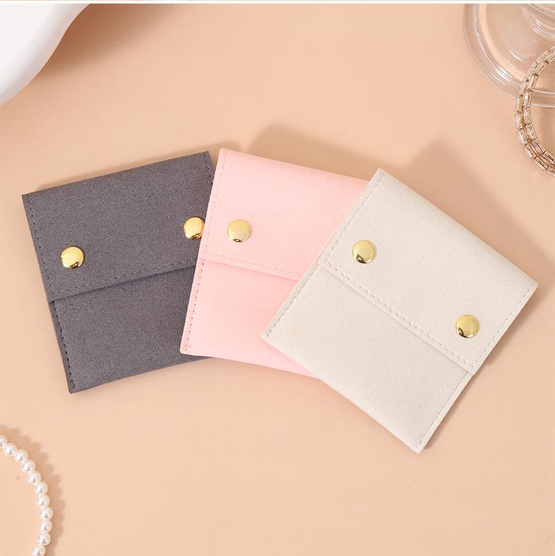 Creative Ultra-Fiber Jewelry Pouch for Rings & Earrings - Fashionable, Portable Storage Bag