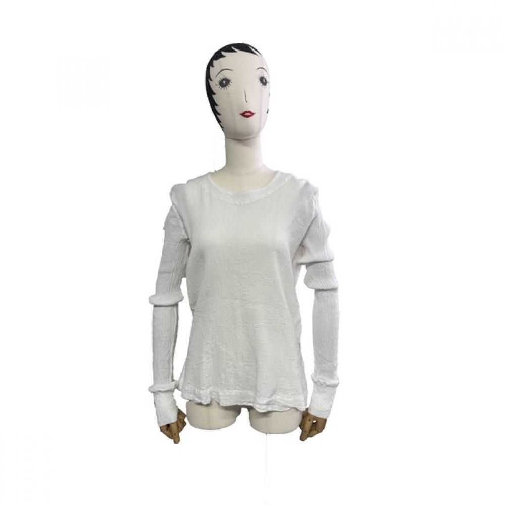 

La Vita Junko 100 Cotton Pleats Tee Cqfts001 WT