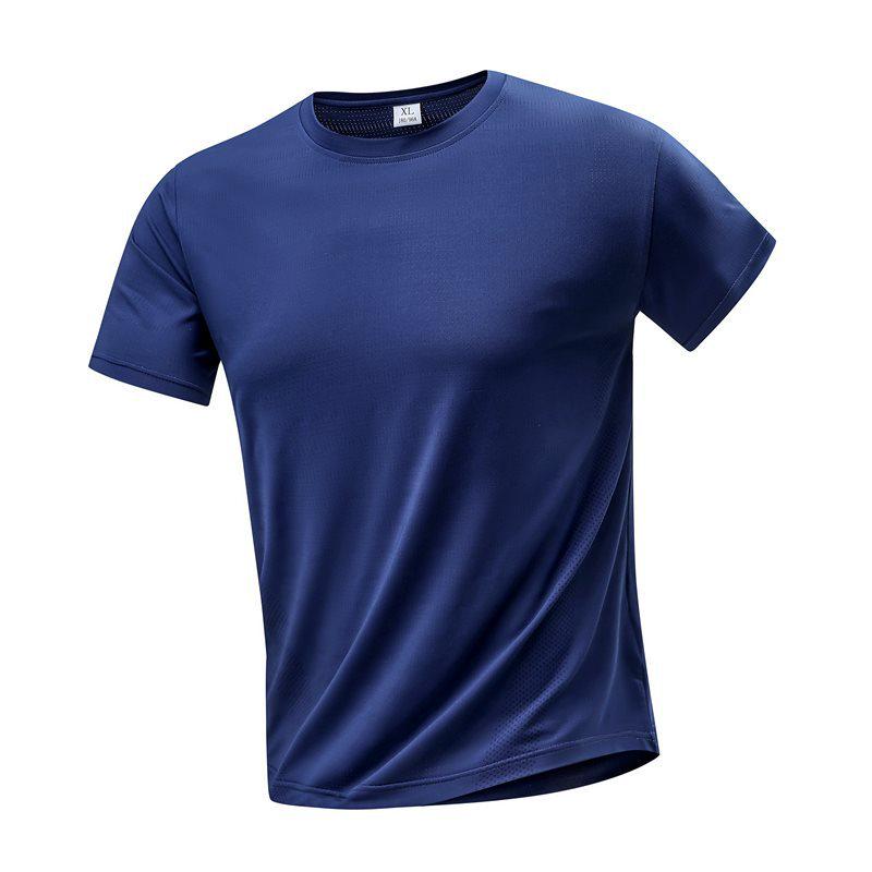 Men's 2026 Summer Casual Sports T-shirt - Lightweight, Breathable, Quick-dry Ice Silk with Four-way Stretch