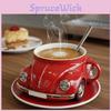Cană de cafea pentru mașină în formă de gândac cu design artistic vintage Perfectă pentru pasionații de cafea