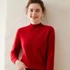 Women's Slimming Cashmere Half-High Neck Sweater - 100% Pure Cashmere, Versatile and Lightweight Knitwear