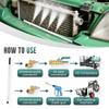 Radiator Cleaner Heavy Duty Radiator Flush Wand Flush Leak-Proof Precise Blower 180 Rotation For Car RV Hvac AC Refrigerator