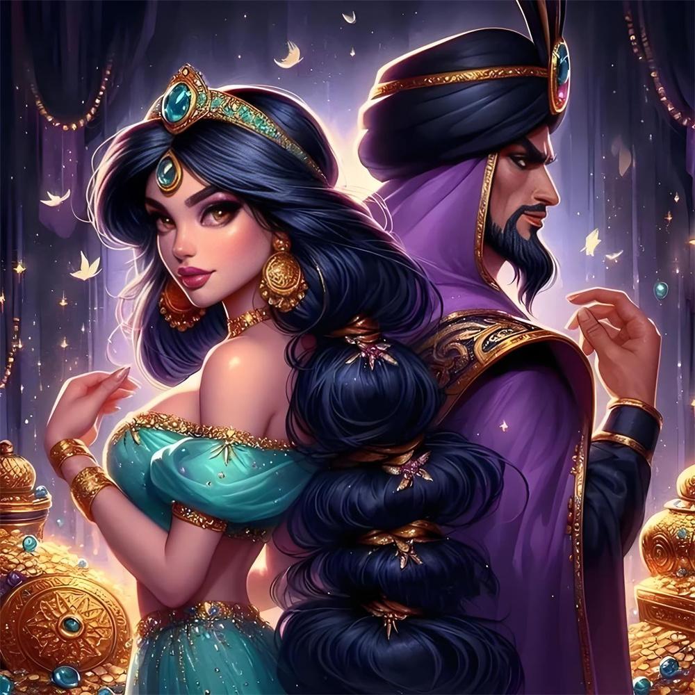 Disney 5D Diamond Painting Ice and Snow Princess Cross Stitch Mosaic Kit Home Decoration Wall Sticker DIY Handmade Gift