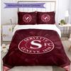 Set Biancheria da Letto 3 Pezzi Stampato Servette FC Traspirante Copripiumino con Federe Biancheria da Letto Decorativa per Camera da Letto Casa