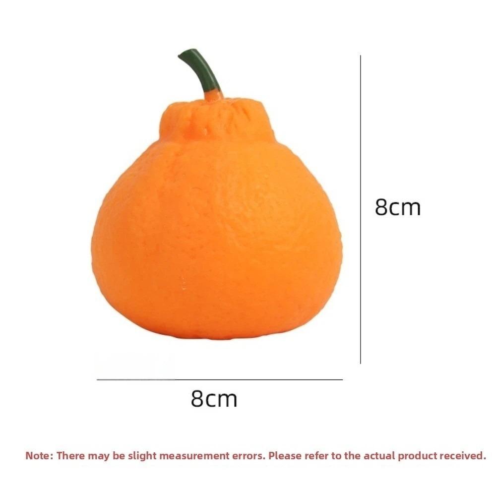 Soft Feel Giant Squishies Crunchy Squeeze Fruit Simulation Stress Relief Toys Orange Design Fidget Sensory Toys Easter Basket