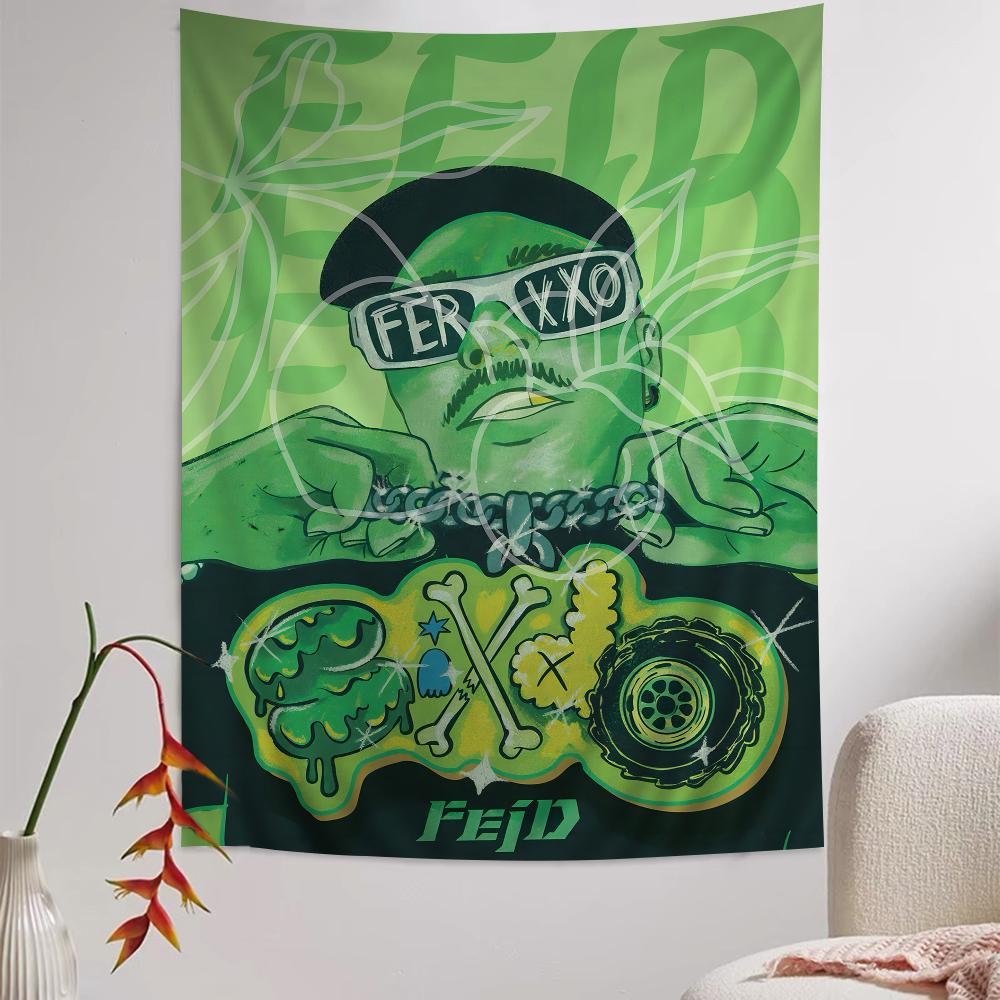 

Ferxxo Feid Tapestry Art Printing Art Science Fiction Room Home Decor Home Decor 74x94cm(29x37in)