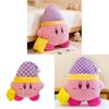 Star Kirby Plush Toy With Sleep Cap Cartoon Cute Doll Gift For Girls And Boys