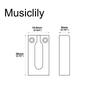 Musiclily Pro Pitch Stainless Steel Modern Tremolo Bridge Saddles for Stratocaster Original Color of 10.8mm Guitars, (Set 6)