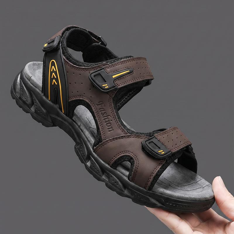 Men's Sandals In Summer Fashion Lightweight Casual Leather Shoes Large Size Sandals for Men