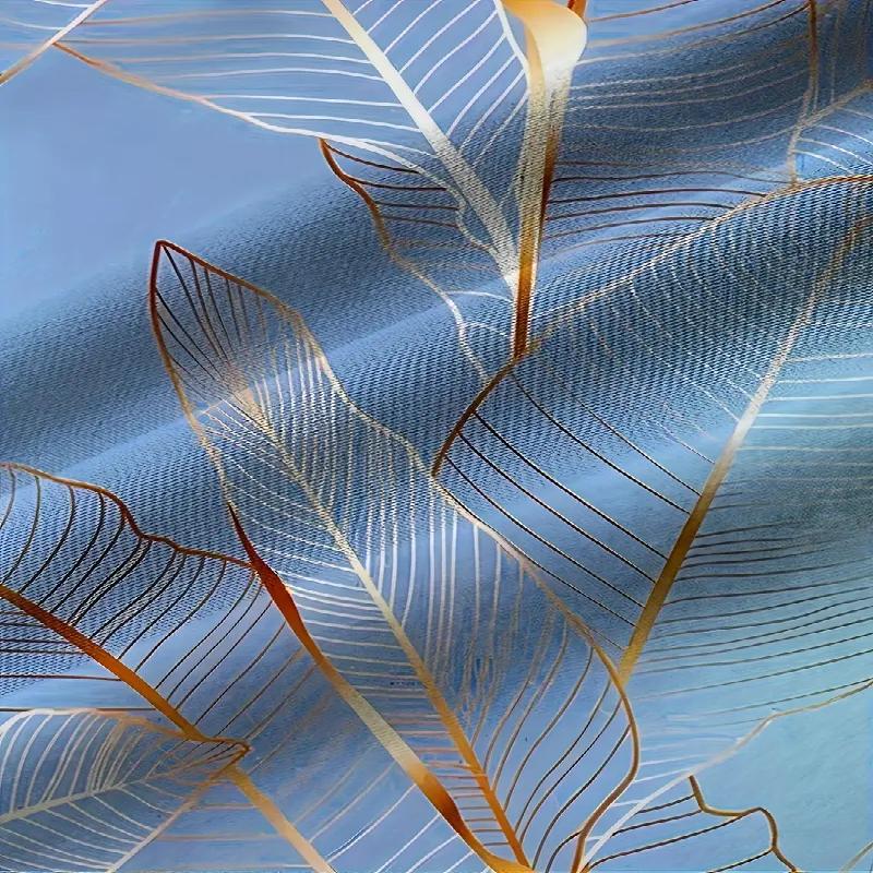 Men's Tropical Leaf Pattern Digital Printed Short Sleeved Shirt with Casual Buttons Made of Polyester Fiber Summer Is Very Suitable for Summer Outings