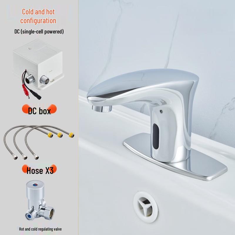 

TLXT Automatic Hot & Cold Washbasin Sensor Faucet (Battery)