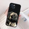 Cute Pug Dog Phone Case for Samsung Galaxy A11 A12 A13 A15 A52S A53 A55 A56 A70 A71 A72 A73 F06 F16 F56 A32 A33