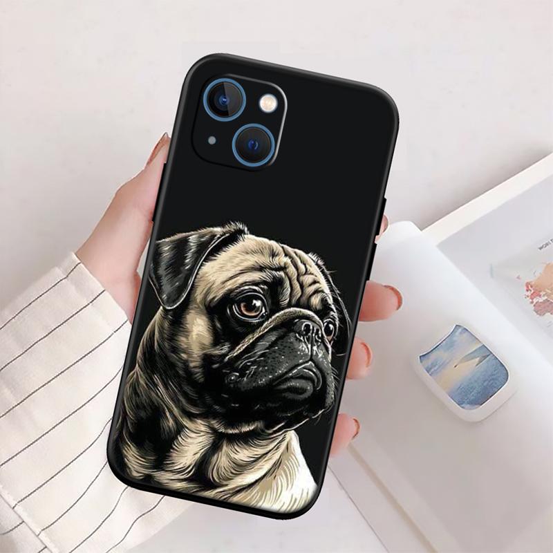 Cute Pug Dog Phone Case for Samsung Galaxy A11 A12 A13 A15 A52S A53 A55 A56 A70 A71 A72 A73 F06 F16 F56 A32 A33