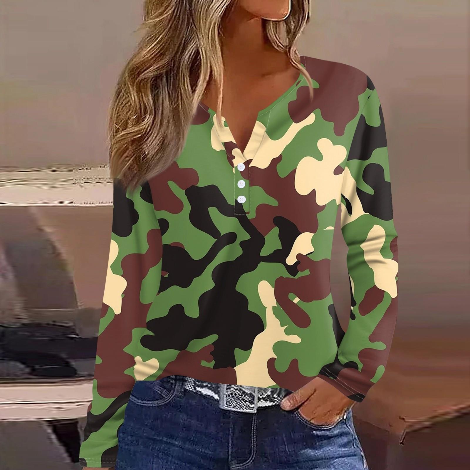 

Жіноча футболка з довгим рукавом і довгим рукавом, щоденна мода на вихідні, базовий V-подібний виріз, звичайний топ M зелений