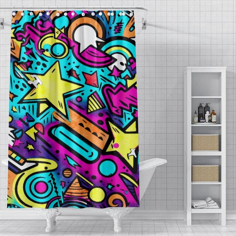 Home Shower Curtains for Bathroom Waterproof Fabric Modern Nordic Style Bathroom Curtains Shower Curtain