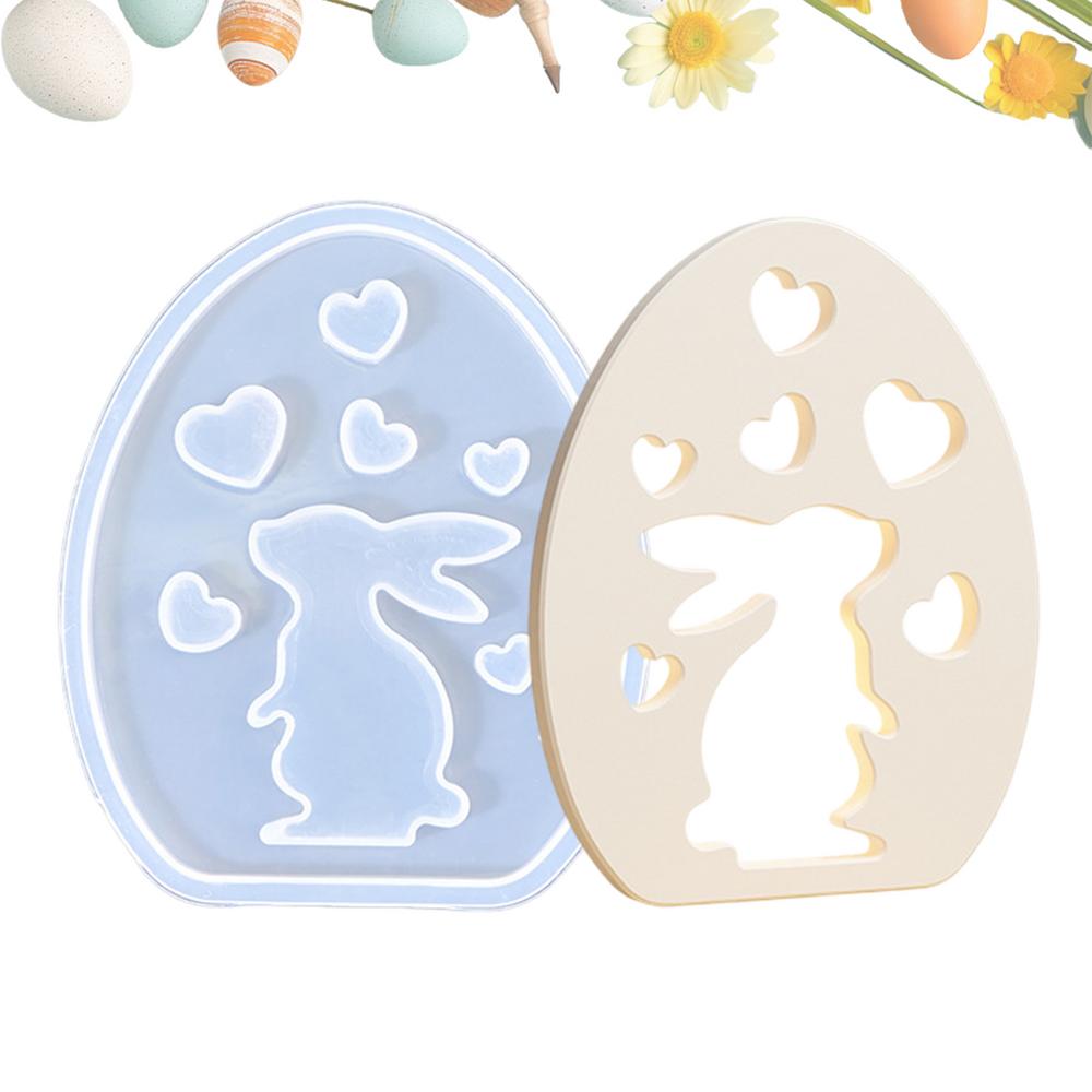 

Пасхальное яйцо в форме полый кролик абажур силиконовые формы гипсовые поделки форма