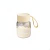 Lidded Glass Cup High Temperature Resistant Measuring Bottle Leakproof Water with Time