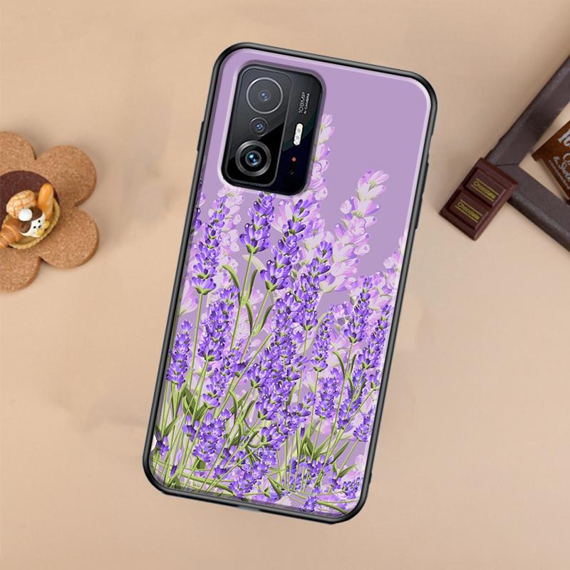 Lavender Purple Flowers Case For Xiaomi POCO X7 X6 X5 X3 Pro F3 F5 F6 M6 Pro 13 14 Ultra 11T 12T 13T 14T Pro Cover
