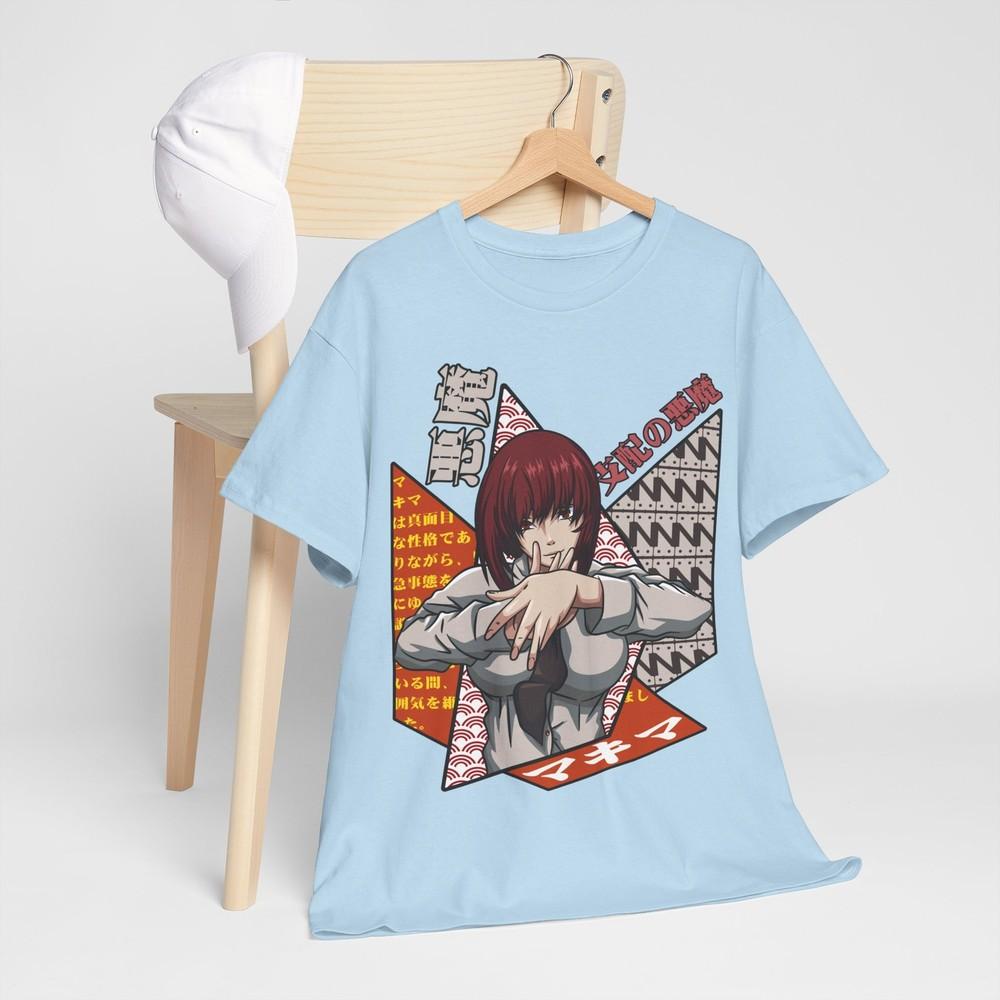 Nayuta Tshirt Chainsaw Unisex Denji Makima Denji Anime Unisexga Black Shirt All Size M