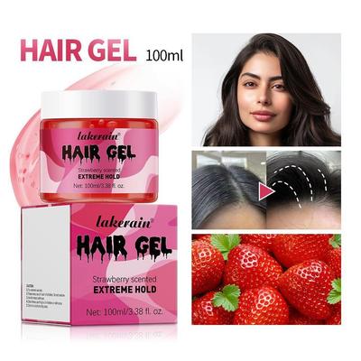Transparentes Gel-Haargel, 100 ml, Styling, lockiges Haar, feuchtigkeitsspendendes, flauschiges, blasenförmiges, elastisches Haargel