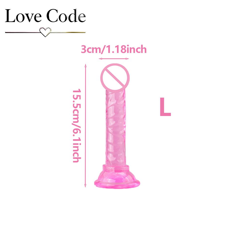 Transparent Dildo Suction Cup Jelly Dick Women Sex Toys Soft Masturbators Penis