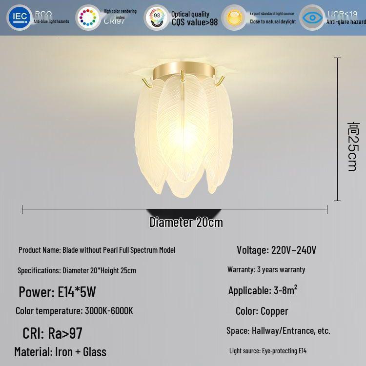 Nordic Luxury Shell Corridor Light: Creative, Modern Balcony & Entrance Lighting