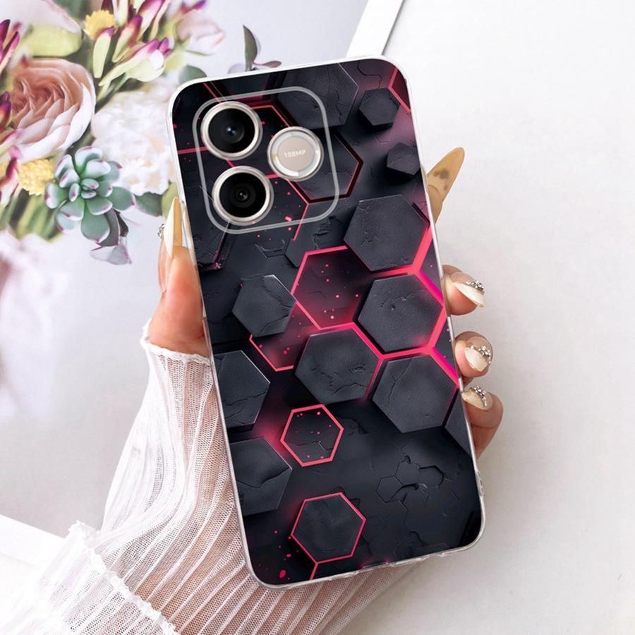 Pro Honor 600 Lite Pouzdro na telefon s počátečním písmenem pro Huawei Y6p Y 7 P Matný zadní kryt Ochrana fotoaparátu Nárazuvzdorná pouzdra