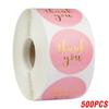 100-500pcs Round Thank You Stickers for Envelope Seal Labels Gift Packaging Decor Birthday Party Scrapbooking Stationery Sticker