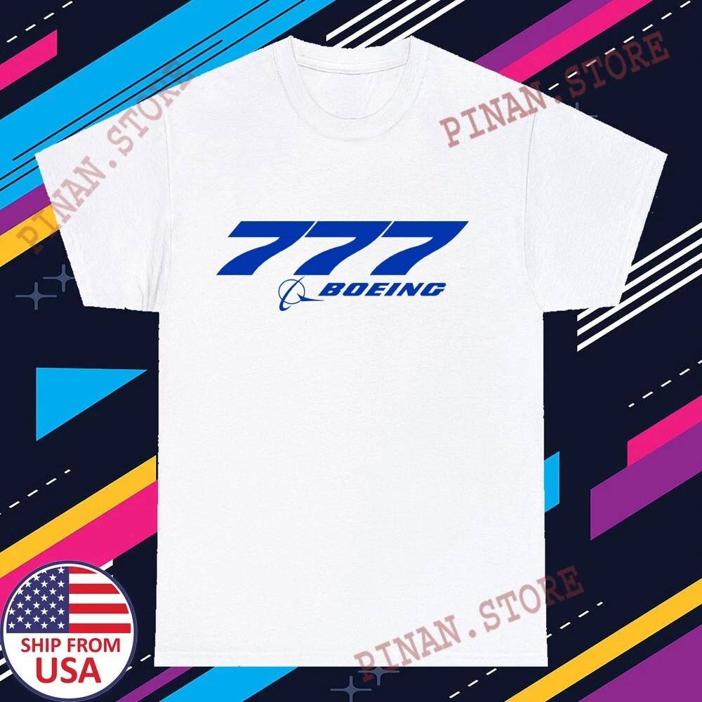 

Boeing 777 Aeroplane Men s White Size S-5XL S