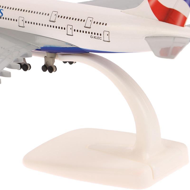 20 cm Legierung Metall UK Air British Airways Airbus 380 A380 Fluggesellschaften Flugzeug Flugzeug mit Fahrwerk Modell Diecast Flugzeugmodell