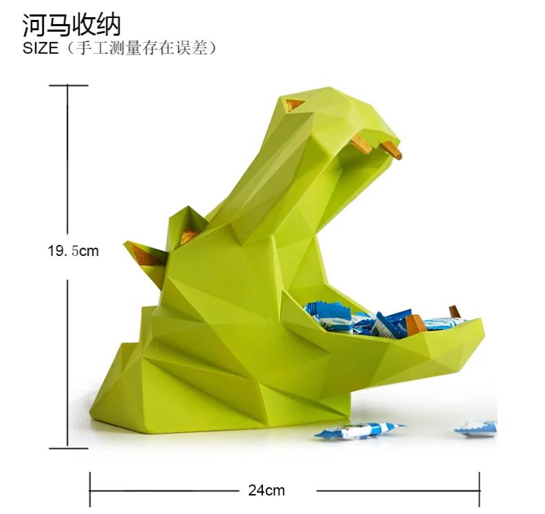 

Modern Simple Geometric Dinosaur Storage Key Box Sundries Box Candy Tray Coffee Table Storage Home Decoration Accessories