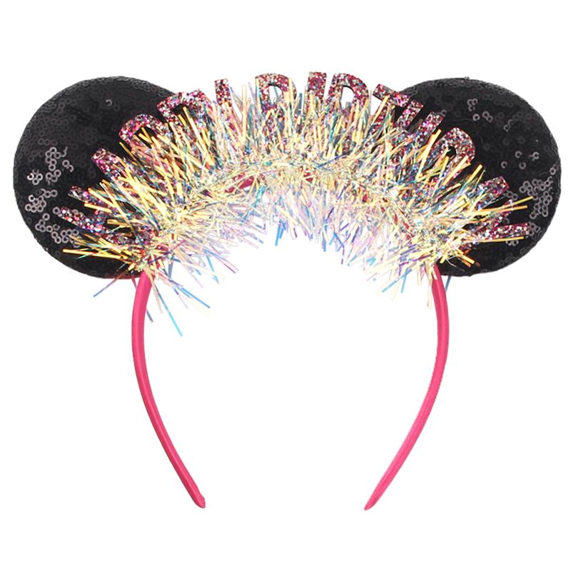 Fashion New Brown Beauty And Beast Mouse Ears Headband 5" Headwear Boys Girls Festival Party Hair Accessories Women Gift